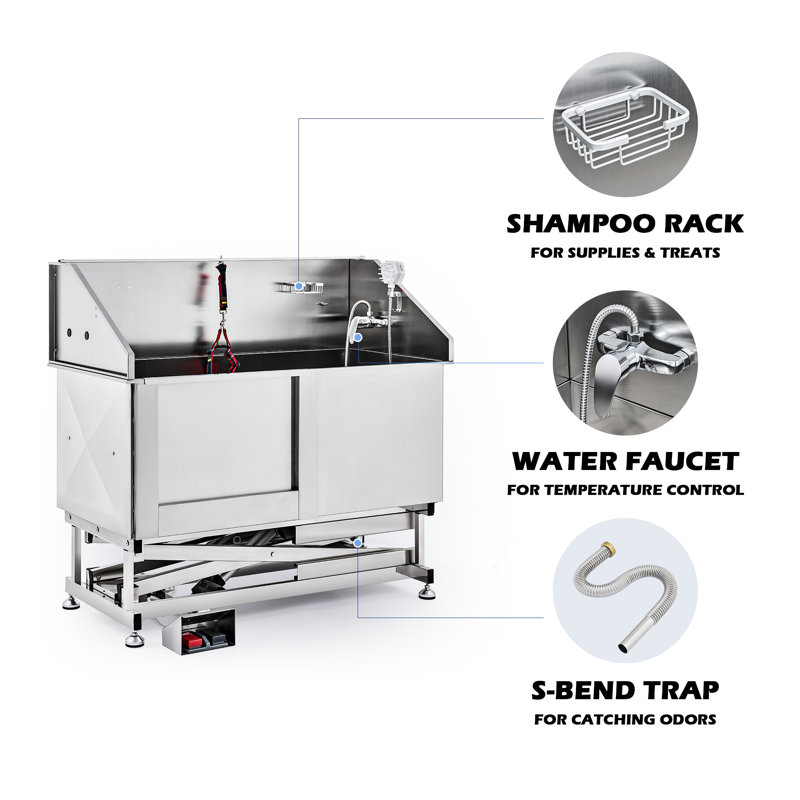 COZ Stainless Steel Dog Grooming Bath Tub & Reviews Wayfair Canada